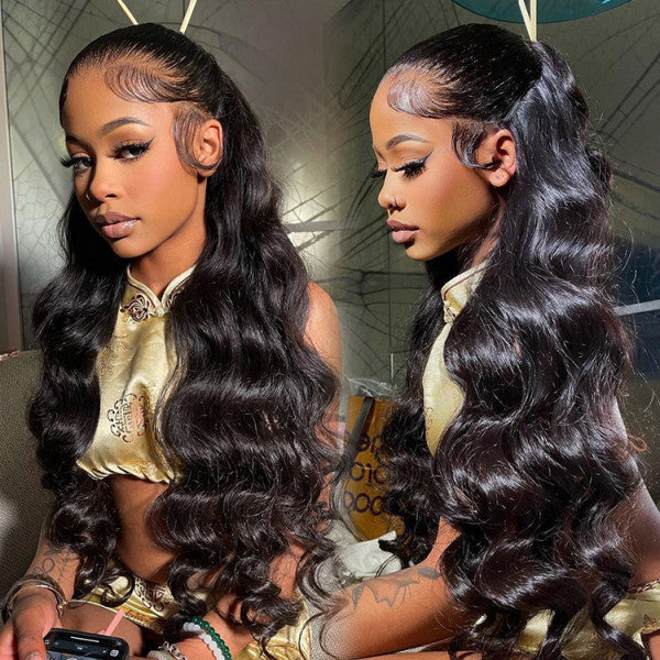 Cranberry Glueless Breathable Wigs 5x5 Lace Wig Body Wave Human Hair Air Wigs
