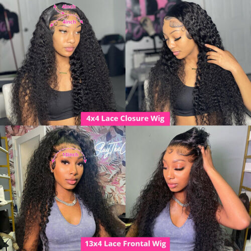 Cranberry 12A Water Wave 4x4 Invisible Lace Closure Wigs | Real Swiss Lace