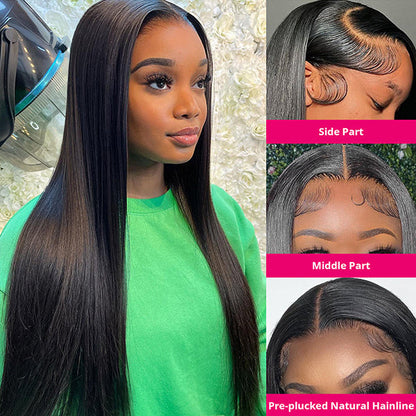 Cranberry Glueless Breathable Wigs Straight  5X5 Lace Wigs 180% Density Human Hair Air Wigs