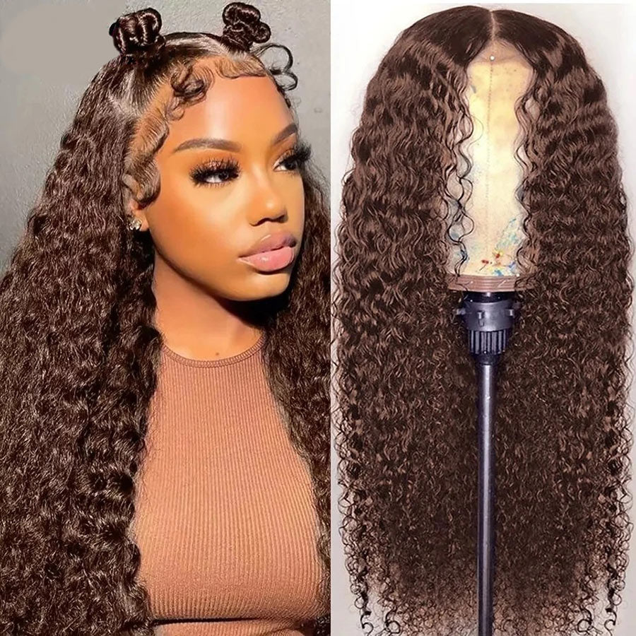 Cranberry Hair #4 Color Water Wave Lace Front Wig