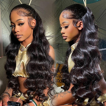 Cranberry Glueless Breathable Wigs 5x5 Lace  Wig Body Wave Human Hair Air Wigs