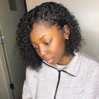 Cranberry Curly Lace Front Bob Wigs Short Brazilian Human Hair Wigs For Black Women