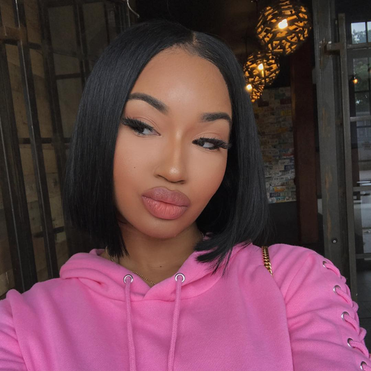 <transcy>Cranberry Deep Wave Lace Front Bob perruques courtes perruques de cheveux humains péruviens pour les femmes noires</transcy>