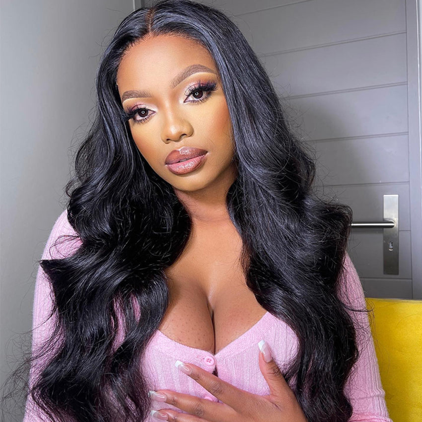 Cranberry 10A 4x4 Indian Lace Closure Wigs Body Wave 100% Human