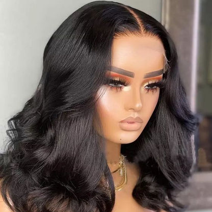 Cranberry Body Wave Lace Front Bob Wigs Short Peruvian Human Hair Wigs For Black Women