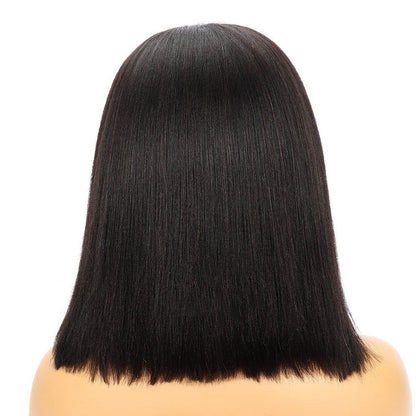 Cranberry Throw On & Go | Headband Short Bob Straight 200 Density Affordable Wig