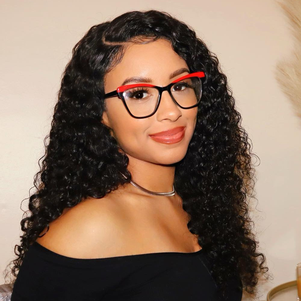 CRANBERRY 12A DEEP WAVE WIG | 18-36 INCHES 4x4 GlUELESS LACE WIG
