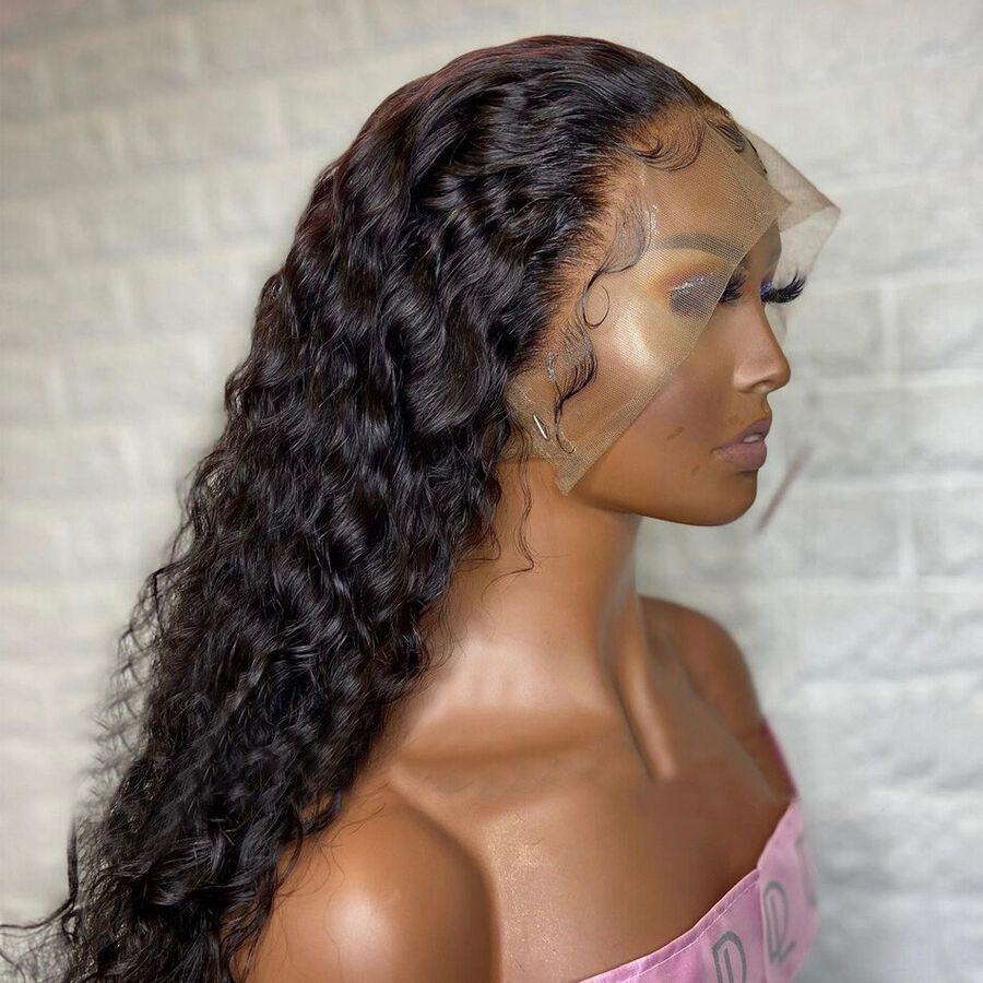 12A Cranberry Real HD Swiss Lace Skin Melt 13x4 Deep Wave Lace Front Wigs