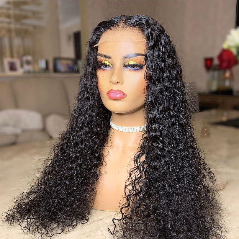 Cranberry 12A Water Wave 4x4 Invisible Lace Closure Wigs | Real Swiss Lace