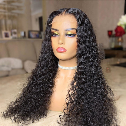 Cranberry 12A Water Wave 4x4 Invisible Lace Closure Wigs | Real Swiss Lace
