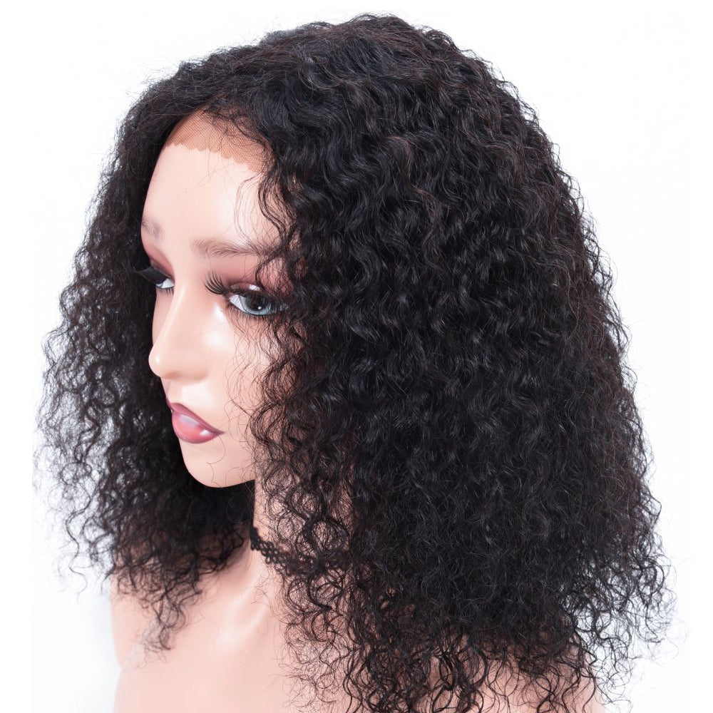 Cranberry Curly Lace Front Bob Wigs Short Malaysian Human Hair Wigs For Black Women