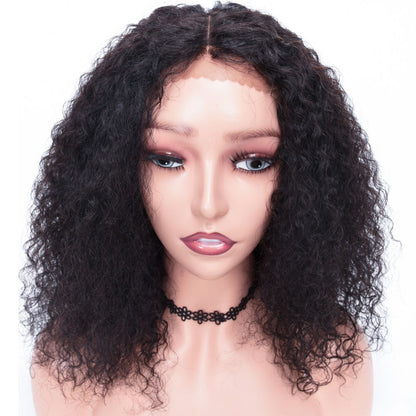 Cranberry Curly Lace Front Bob Wigs Short Malaysian Human Hair Wigs For Black Women