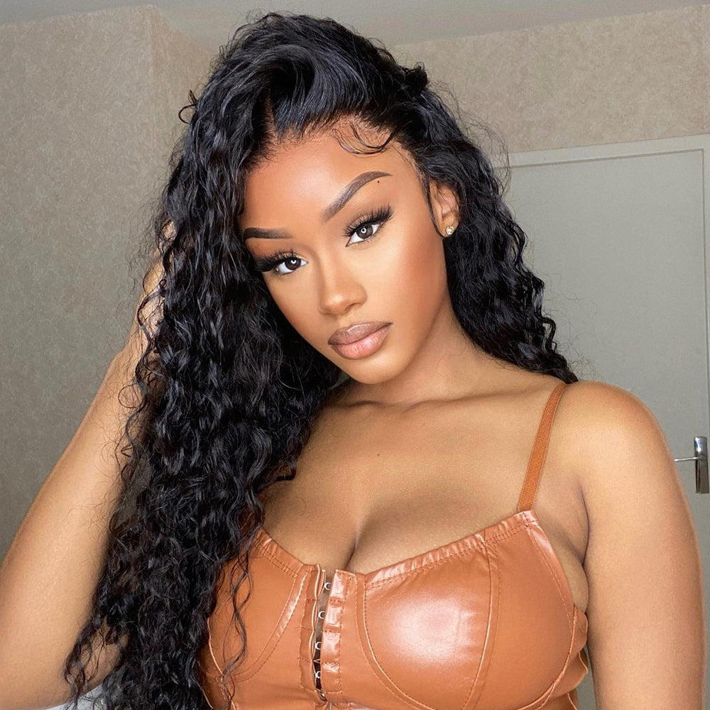 Cranberry 12A High Quality 4x4 Deep Wave Real HD Lace Closure Wig