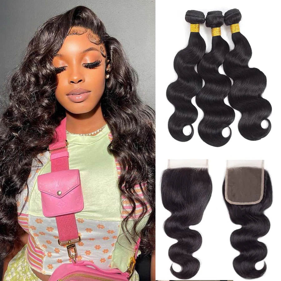 ❤️NEW LOT OF 3 100% Human hair Bundles shops 16,18,20 ❤️