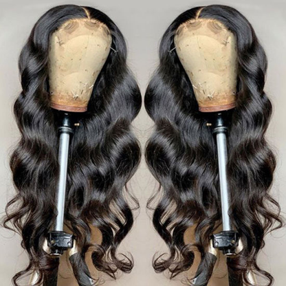 Cranberry 10A Peruvian 4x4 inch Lace Closure Human Hair Wigs Body Wave Human Hair Wigs