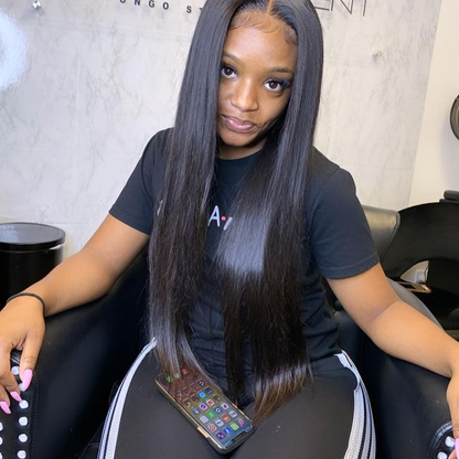 Cranberry 10A Peruvian Human Hair 4x4 inch Lace Closure Wig Natural Color Straight Remy Hair Lace Wigs