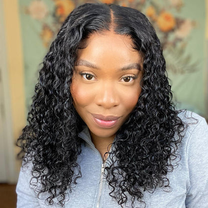 <transcy>Cranberry Deep Wave Lace Front Bob perruques courtes perruques de cheveux humains péruviens pour les femmes noires</transcy>