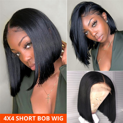 Cranberry Short Bob Wigs Silky Straight Lace Front Wigs Flash Sale