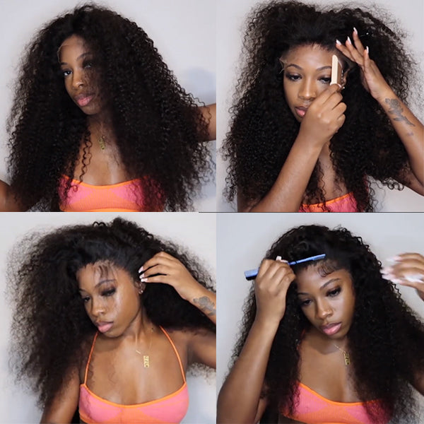 12A Cranberry Curly Wave 13X4 Real HD Swiss Lace Frontal 180% Density Wig