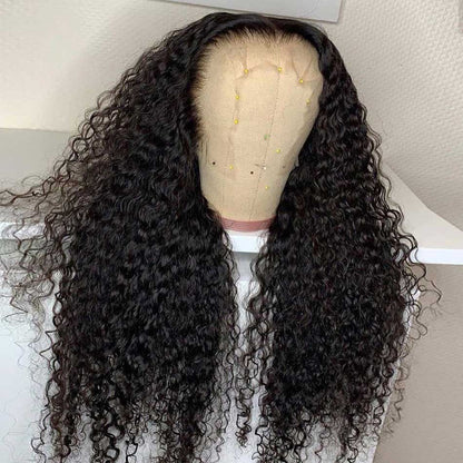 12A Cranberry 13x4 13x6 HD Transparent Lace Front Human Hair Wigs Malaysian Jerry Curly Frontal Wigs 180% Density