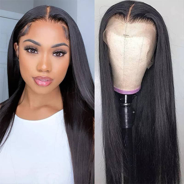 Cranberry Pre-plucked 180% Density 13x4 Frontal Lace Long Wig 100% Human Hair