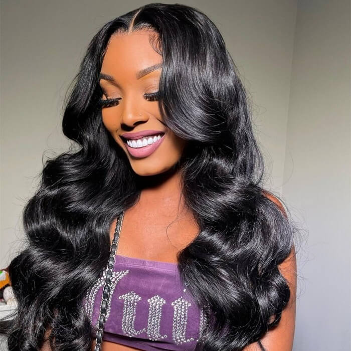 Cranberry 12A Body Wave 4x4 5x5 Pre Cut HD Lace Closure Wig Human Hair Wear & Go Glueless Wigs With Breathable Cap-Air Wig