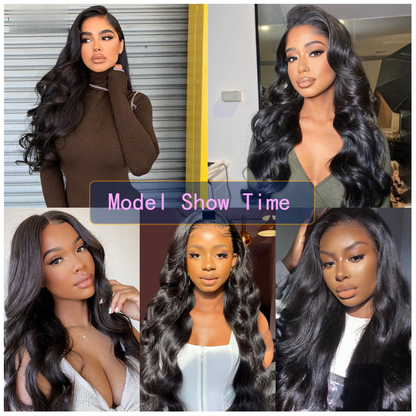 Cranberry 12A HD 4X4 Body Wave Wig 14-36inches Glueless Transparent Lace Long Wig