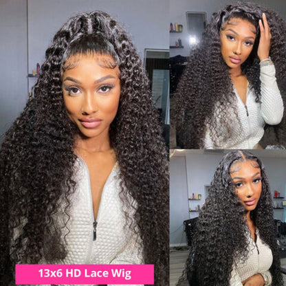12A Cranberry 13X6 Curly Wave HD Lace Front Wigs Human Hair Glueless Long Hair Wig