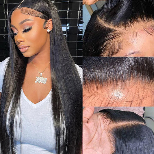 12A Cranberry Undetectable Invisible 13X4 Lace Frontal Straight Glueless Wig | Real HD Swiss Lace