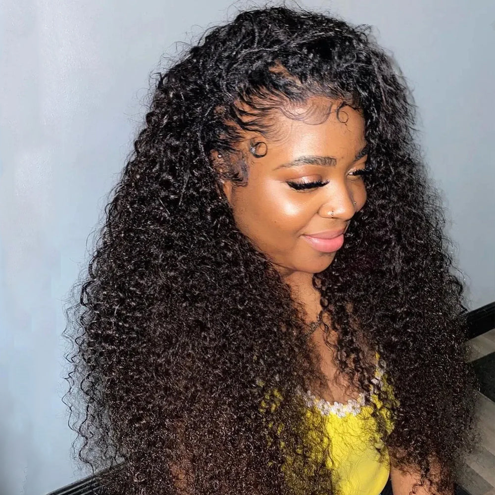12A Cranberry Curly Wave 13X4 Real HD Swiss Lace Frontal 180% Density Wig