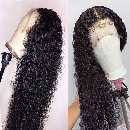 Cranberry Transparent Lace 13X1 T Part Lace Wig Affordable Water Wave Wig