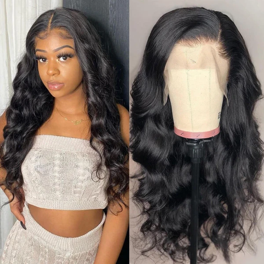 Cranberry 13x4 T Part Lace Front Wigs Peruvian Body Wave Human Hair Wigs 180% Density Pre-plucked - Cranberry Hair