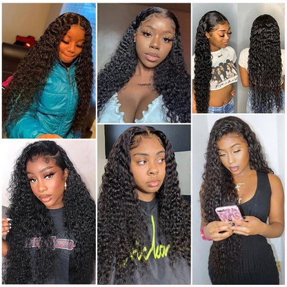 Cranberry Deep Wave  Lace Front Human Hair Wigs 13x4 Brazilian Remy Hair Lace Wig - Cranberry Hair