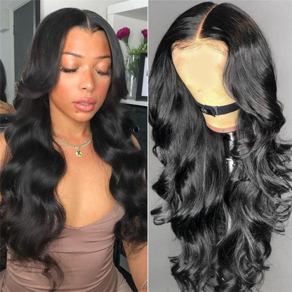 Cranberry 13x4 T Part Lace Front Wigs Indian Body Wave Human Hair Wigs 180% Density Pre-plucked - Cranberry Hair