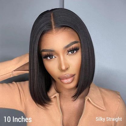 Cranberry Straight Hair 5x5 HD Lace Closure Short Bob Wigs