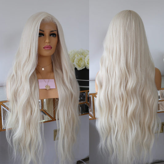 Cranberry Ice White13x4 Transparent Lace Frontal Wig Pre Plucked Remy Human Hair 180%