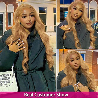 Honey Blonde Body Wave Wig Colored Wigs for Black Women 13x4 Lace Frontal Wig