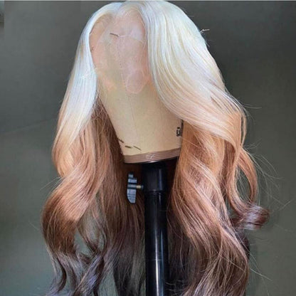 Cranberry Ombre Lace Front Wigs Body Wave 613 Blonde Brown 13x4 5*5 Lace Front Human Hair Wigs