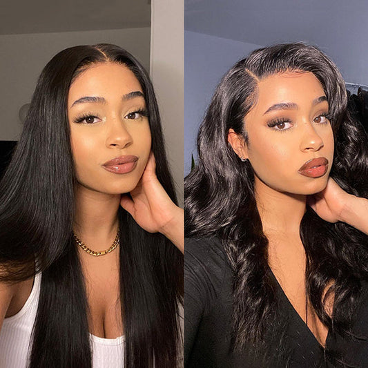 Cranberry Pre-plucked 180% Density 13x4 Frontal Lace Long Wig 100% Human Hair