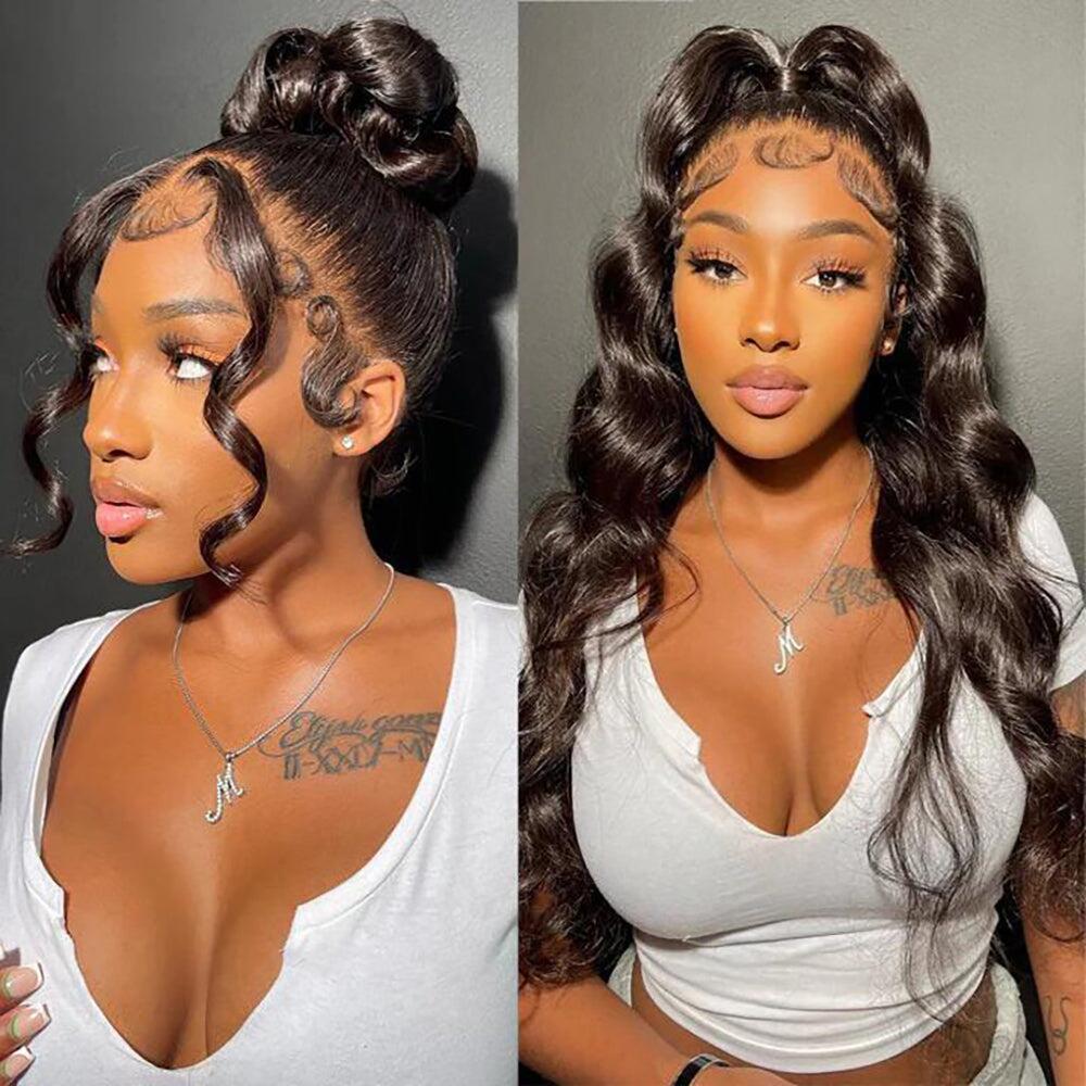 12A Cranberry Breathable 13x4/5X5/4X4 Lace Frontal Wigs Pre Plucked Body Wave HD Lace Human Hair Wigs