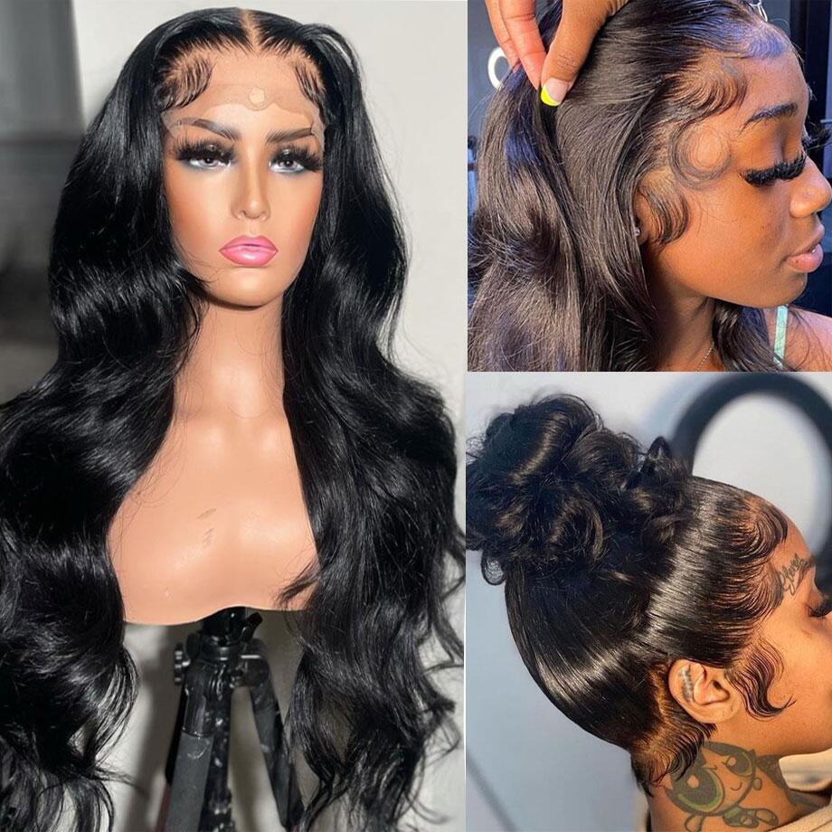 12A Cranberry Breathable 13x4/5X5/4X4 Lace Frontal Wigs Pre Plucked Body Wave HD Lace Human Hair Wigs