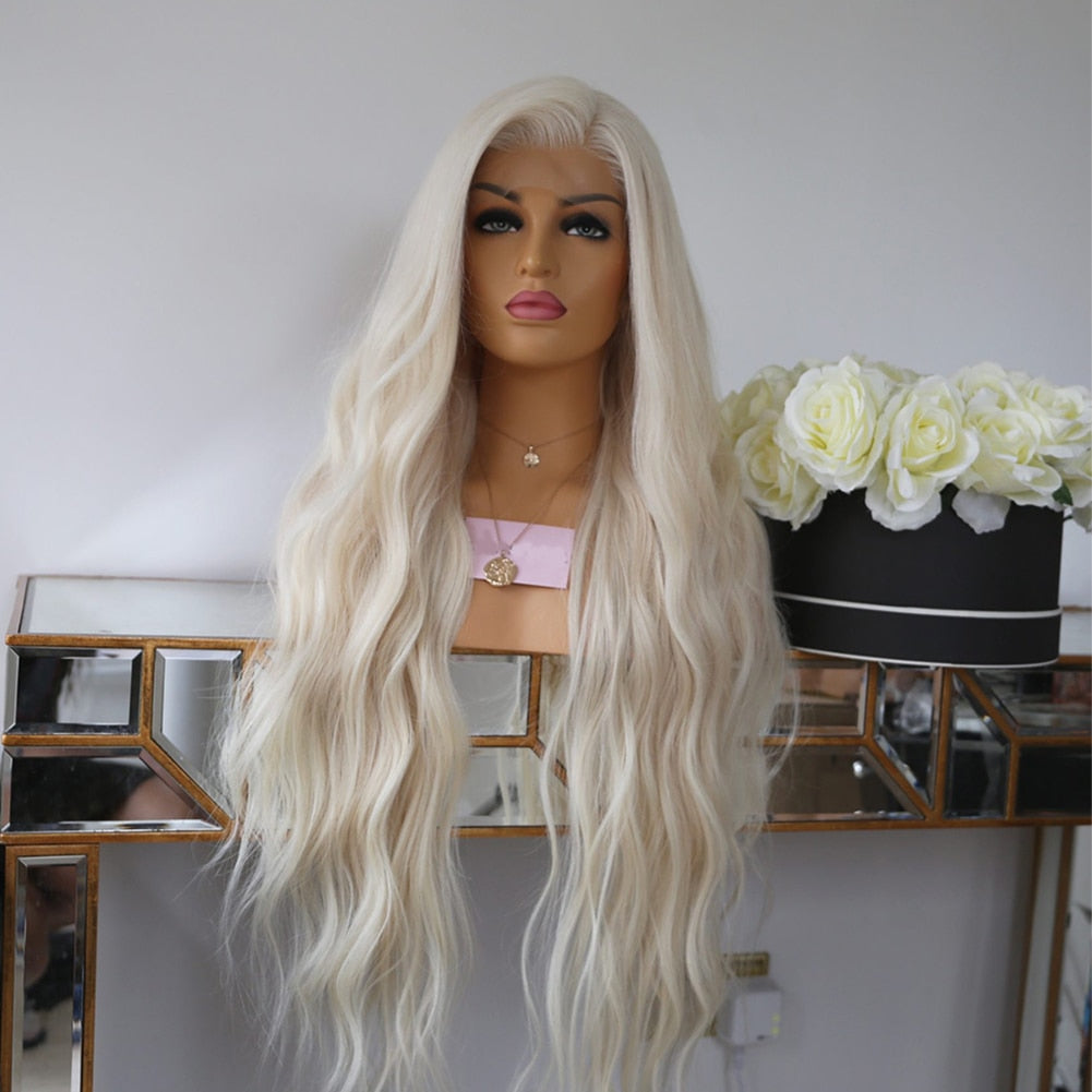 Cranberry Ice White13x4 Transparent Lace Frontal Wig Pre Plucked Remy Human Hair 180%