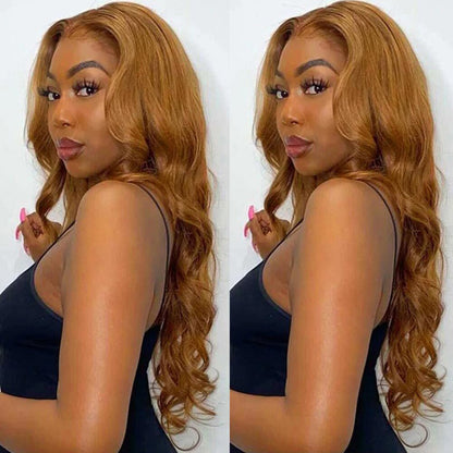 Honey Blonde Body Wave Wig Colored Wigs for Black Women 13x4 Lace Frontal Wig