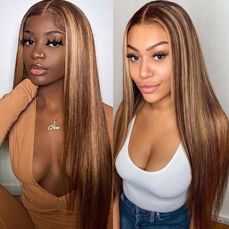 Cranberry Straight Hair Lace Front Wigs with Human Hair Wigs