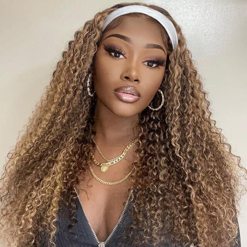 <transcy>Perruque de cheveux humains de vague profonde de canneberge perruque sans colle brésilienne de cheveux vierges fait à la Machine de bandeau perruque 180% densité</transcy>