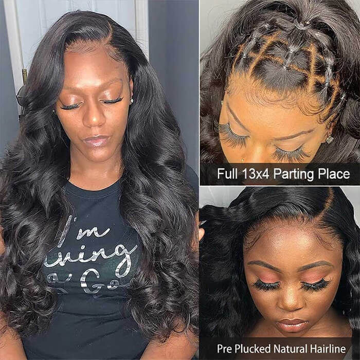 12A Skin Melt HD Lace Wigs Body Wave 13*4 Lace Front Wigs Human Hair Real Transparent Lace