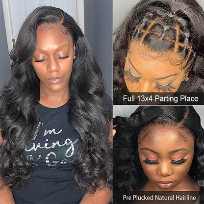 12A Skin Melt HD Lace Wigs Body Wave 13*4 Lace Front Wigs Human Hair Real Transparent Lace