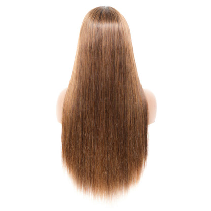 Cranberry Blond Highlight Headband Wig 180% Density Color 4/30 Straight  Human Hair Wig - Cranberry Hair