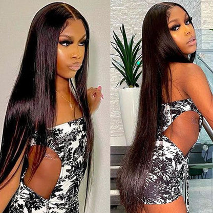 Cranberry 12A Best Straight Real HD Swiss 4X4 Lace Closure 180% Density Wigs
