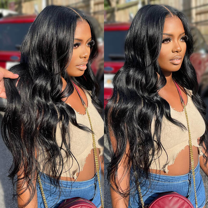 Cranberry 12A Body Wave Real HD Swiss 4X4 Lace Closure 14-36 Inches Long Hair Wigs